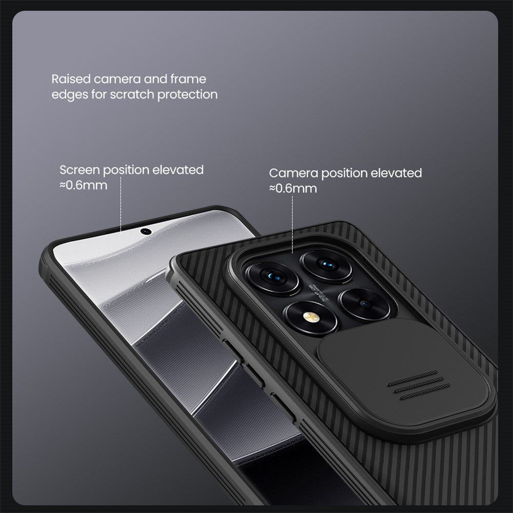 NILLKIN Camshield Pro Series for Xiaomi Redmi Note 14 Pro 5G / Poco X7 5G Case PC+TPU Slide Camera Lid Phone Cover