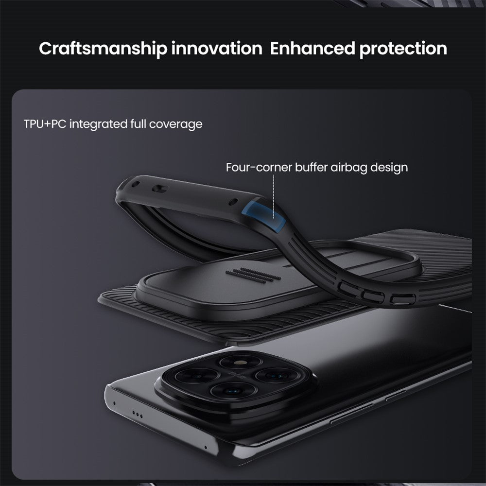 NILLKIN Camshield Pro Series for Xiaomi Redmi Note 14 Pro 5G / Poco X7 5G Case PC+TPU Slide Camera Lid Phone Cover