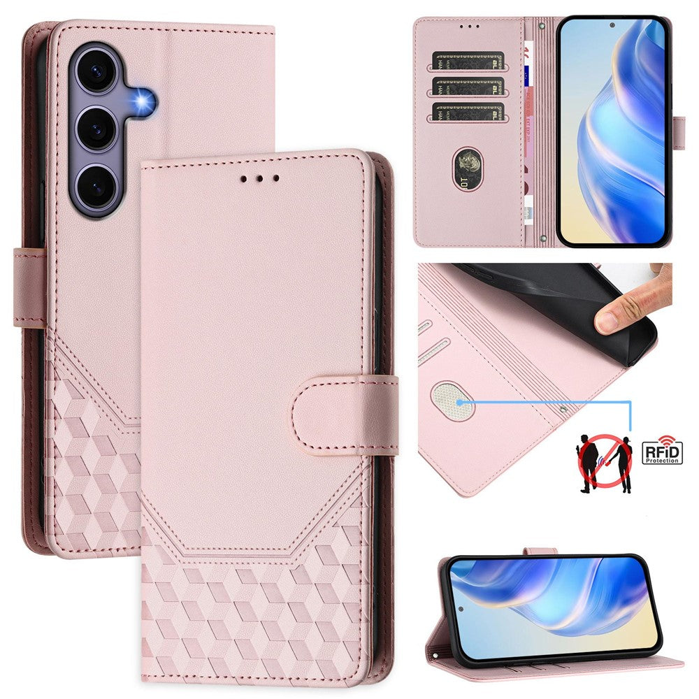 Galaxy S25 Lederhülle mit Riemen & RFID-Schutz