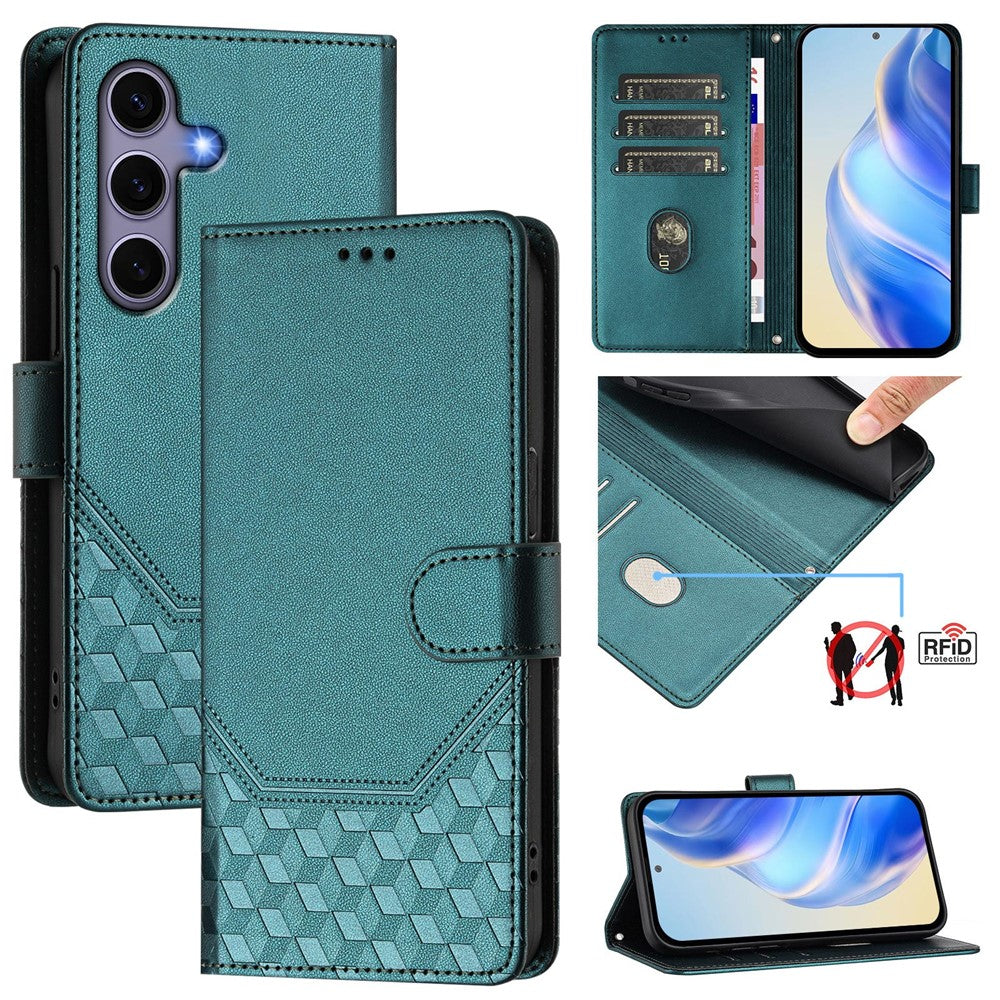 Galaxy S25 Lederhülle mit Riemen & RFID-Schutz