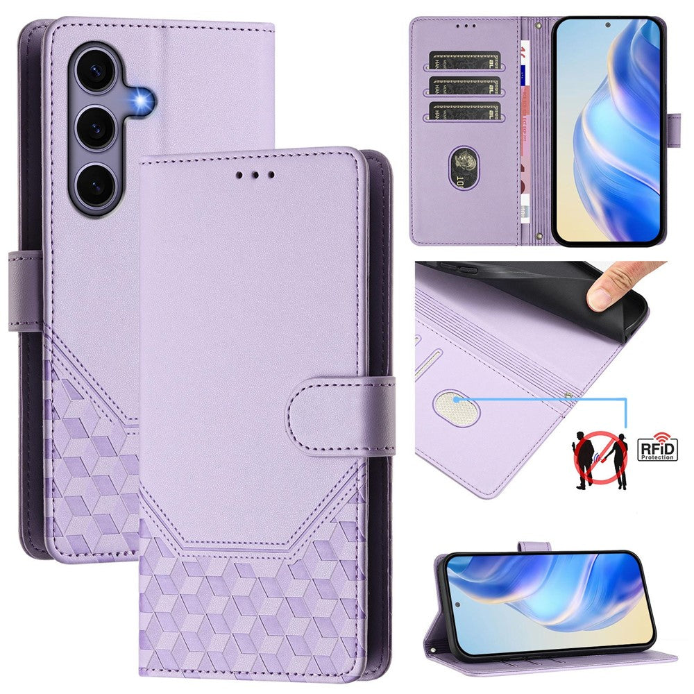 Galaxy S25 Lederhülle mit Riemen & RFID-Schutz