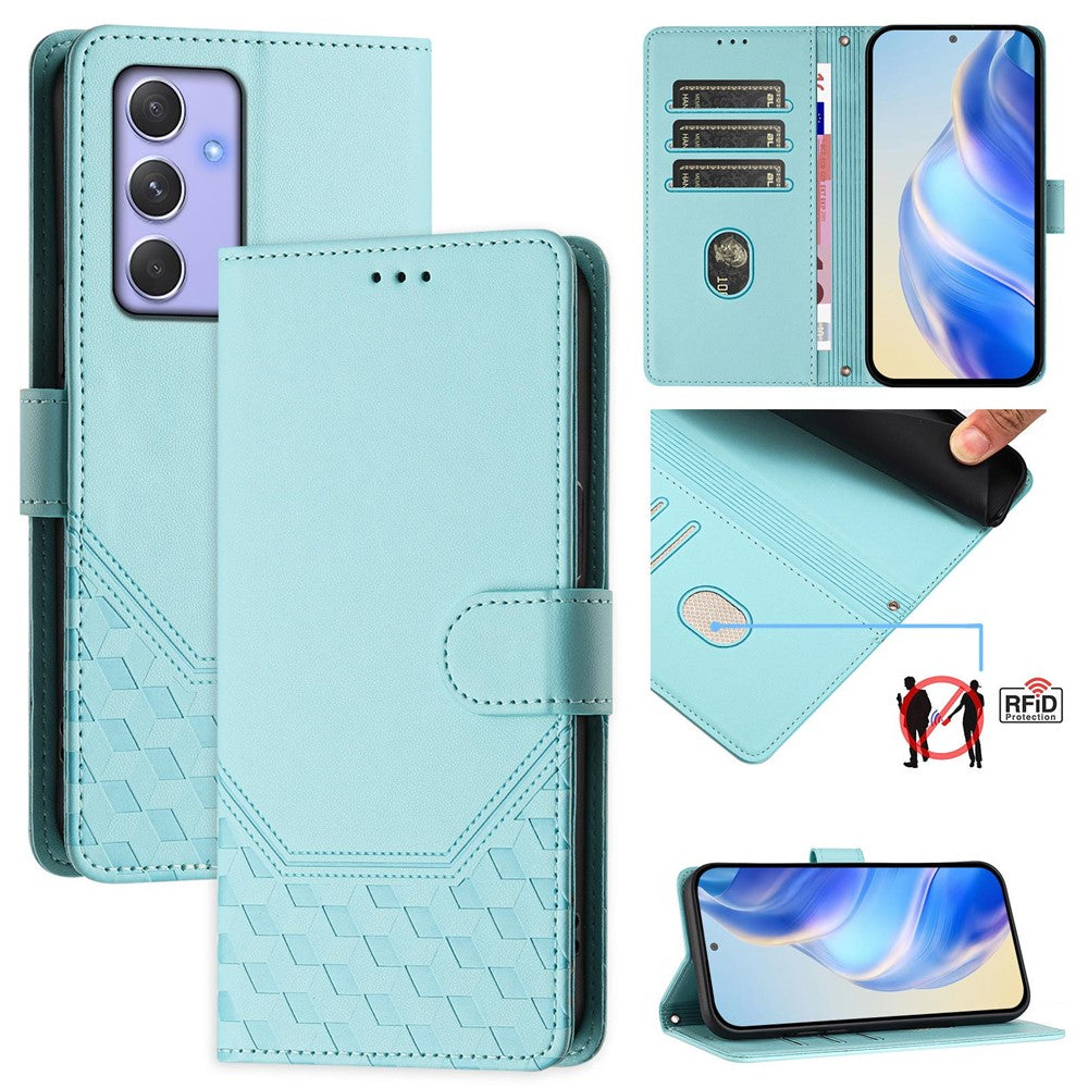 Galaxy A54 5G Lederhülle mit Riemen & RFID-Schutz