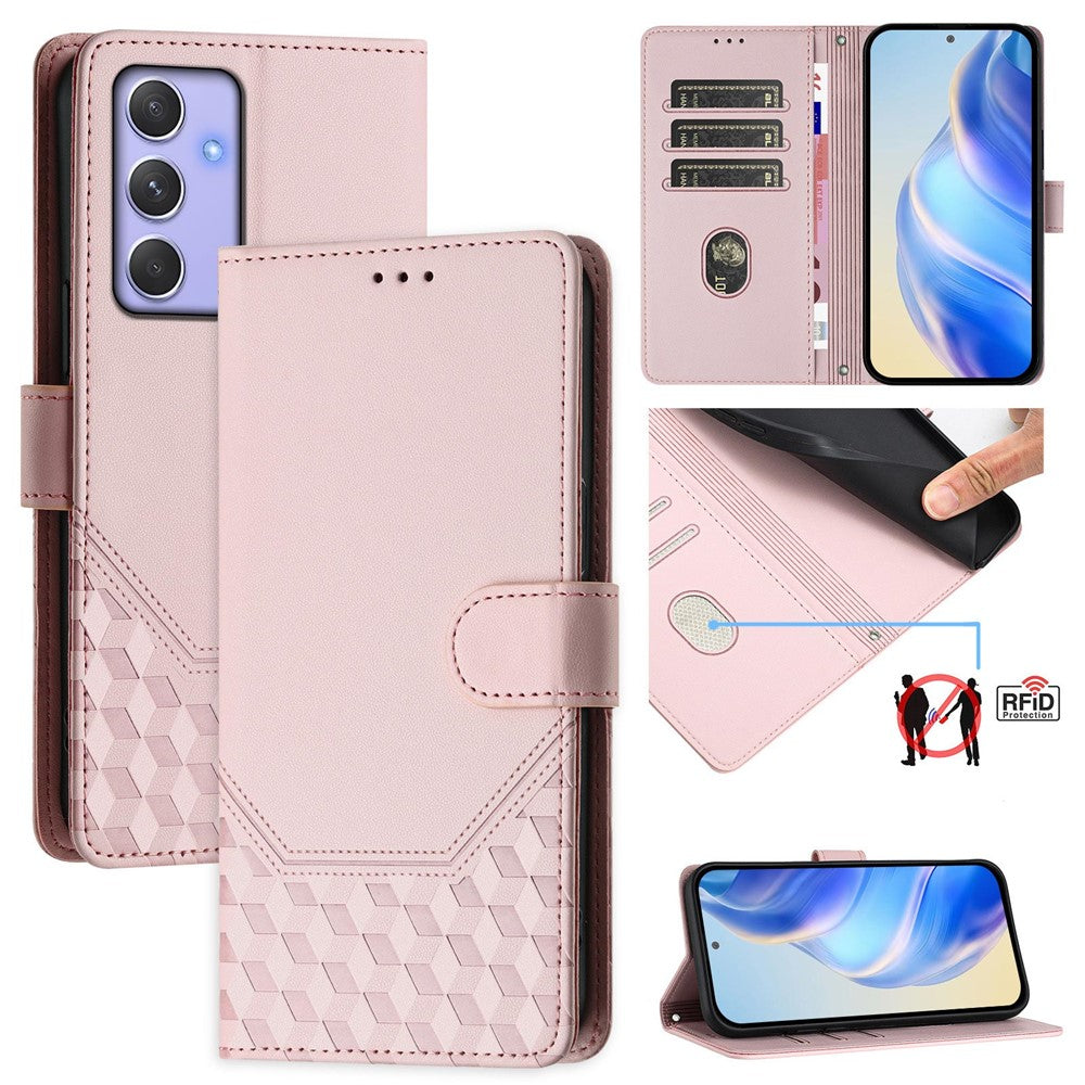 Galaxy A54 5G Lederhülle mit Riemen & RFID-Schutz