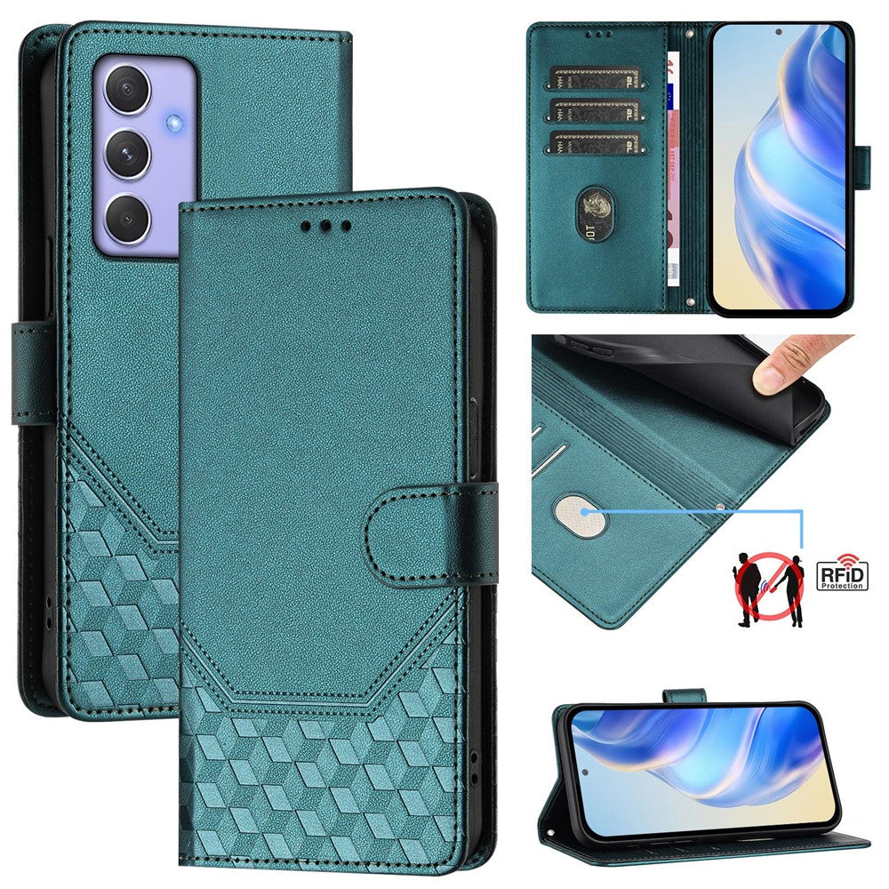 Galaxy A54 5G Lederhülle mit Riemen & RFID-Schutz