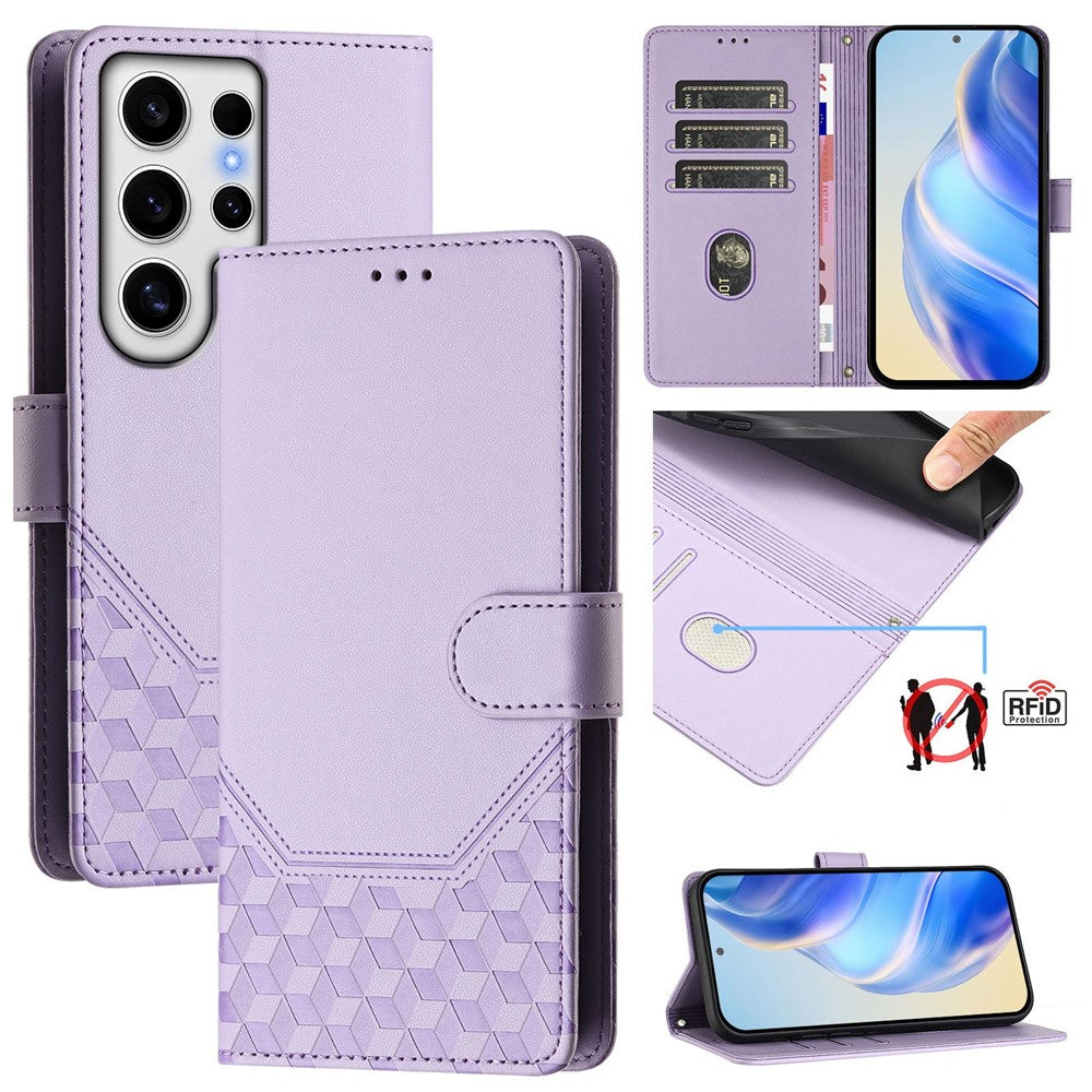 Galaxy S24 Ultra Lederhülle mit Riemen & RFID-Schutz
