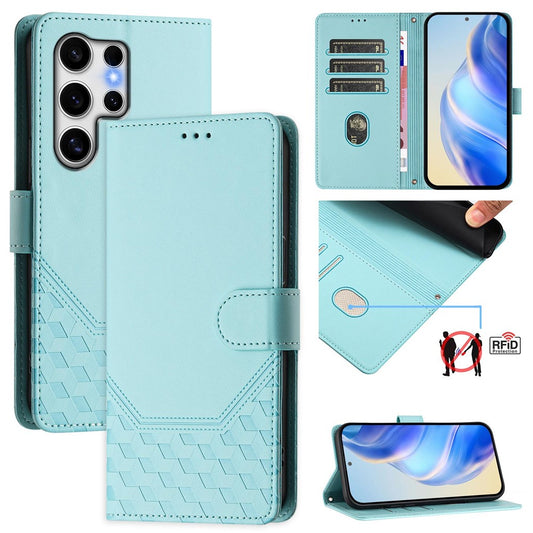 Galaxy S25 Ultra Lederhülle mit Riemen & RFID-Schutz