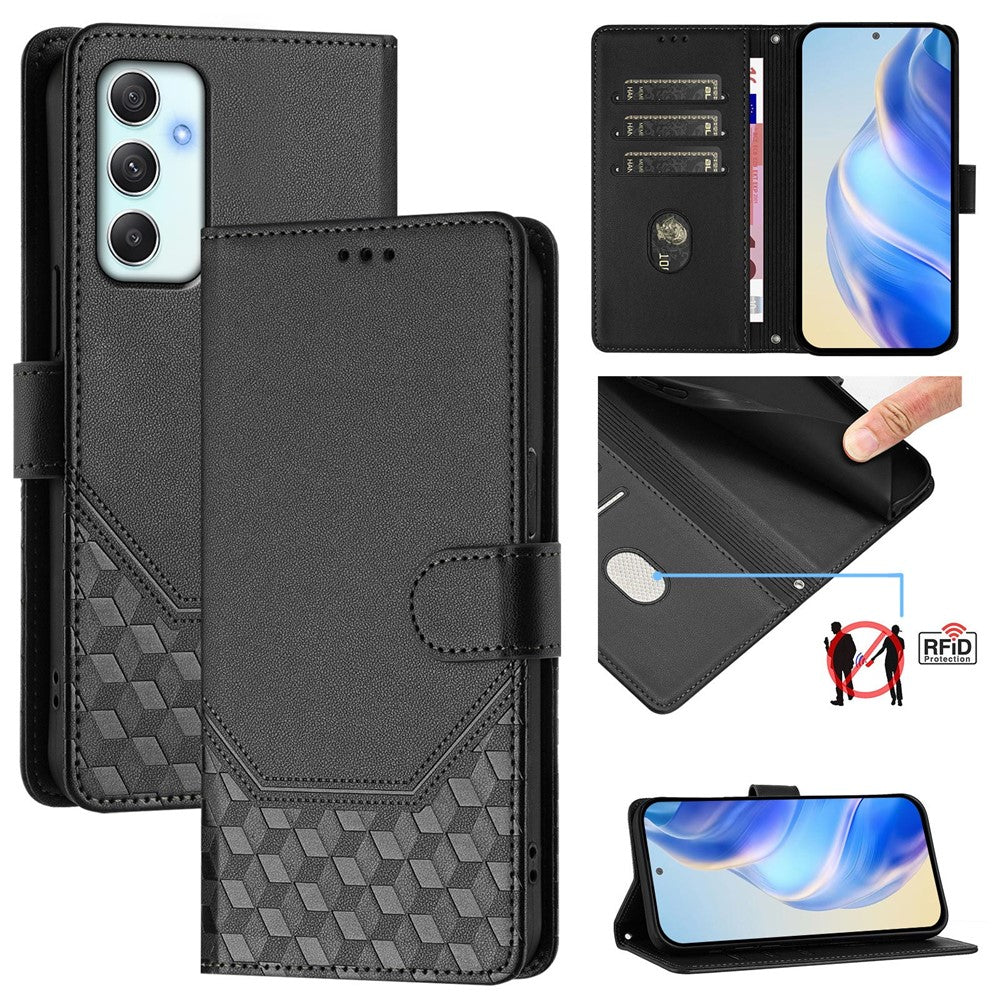 Galaxy A35 5G Lederhülle mit Riemen & RFID-Schutz