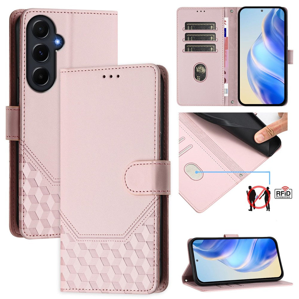 Galaxy A55 5G Lederhülle mit Riemen & RFID-Schutz
