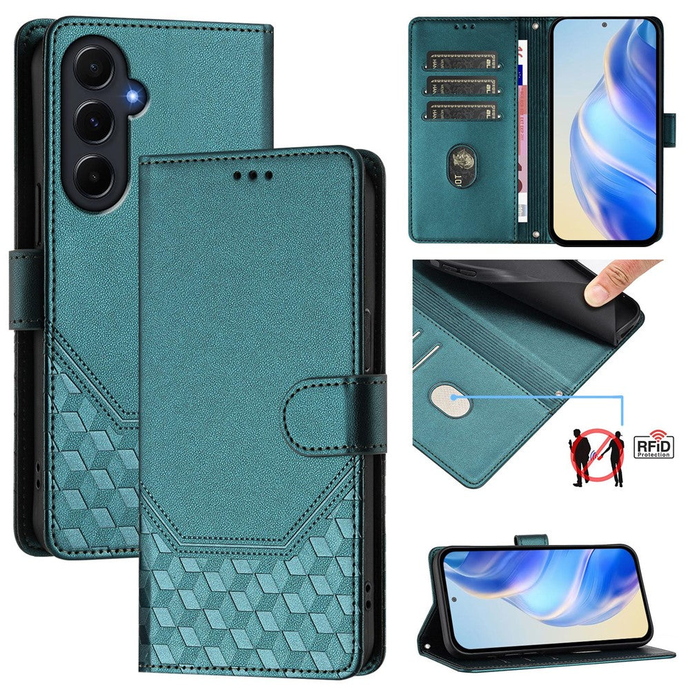 Galaxy A55 5G Lederhülle mit Riemen & RFID-Schutz