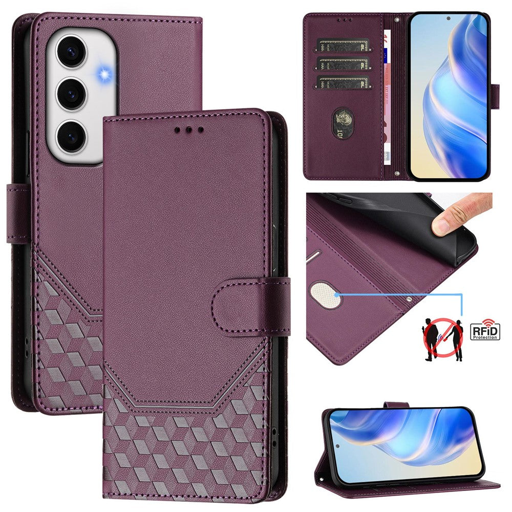 Galaxy S24 FE Lederhülle mit Riemen & RFID-Schutz
