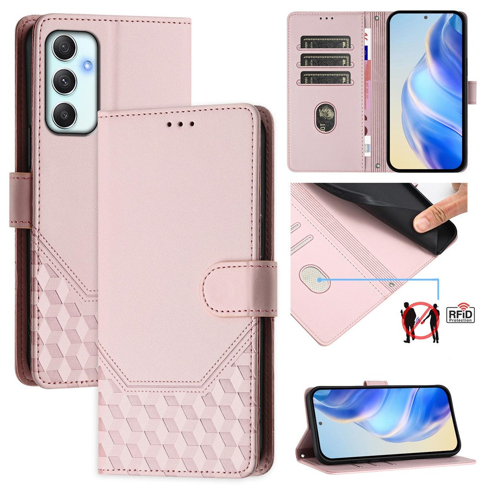 Galaxy A34 5G Lederhülle mit Riemen & RFID-Schutz