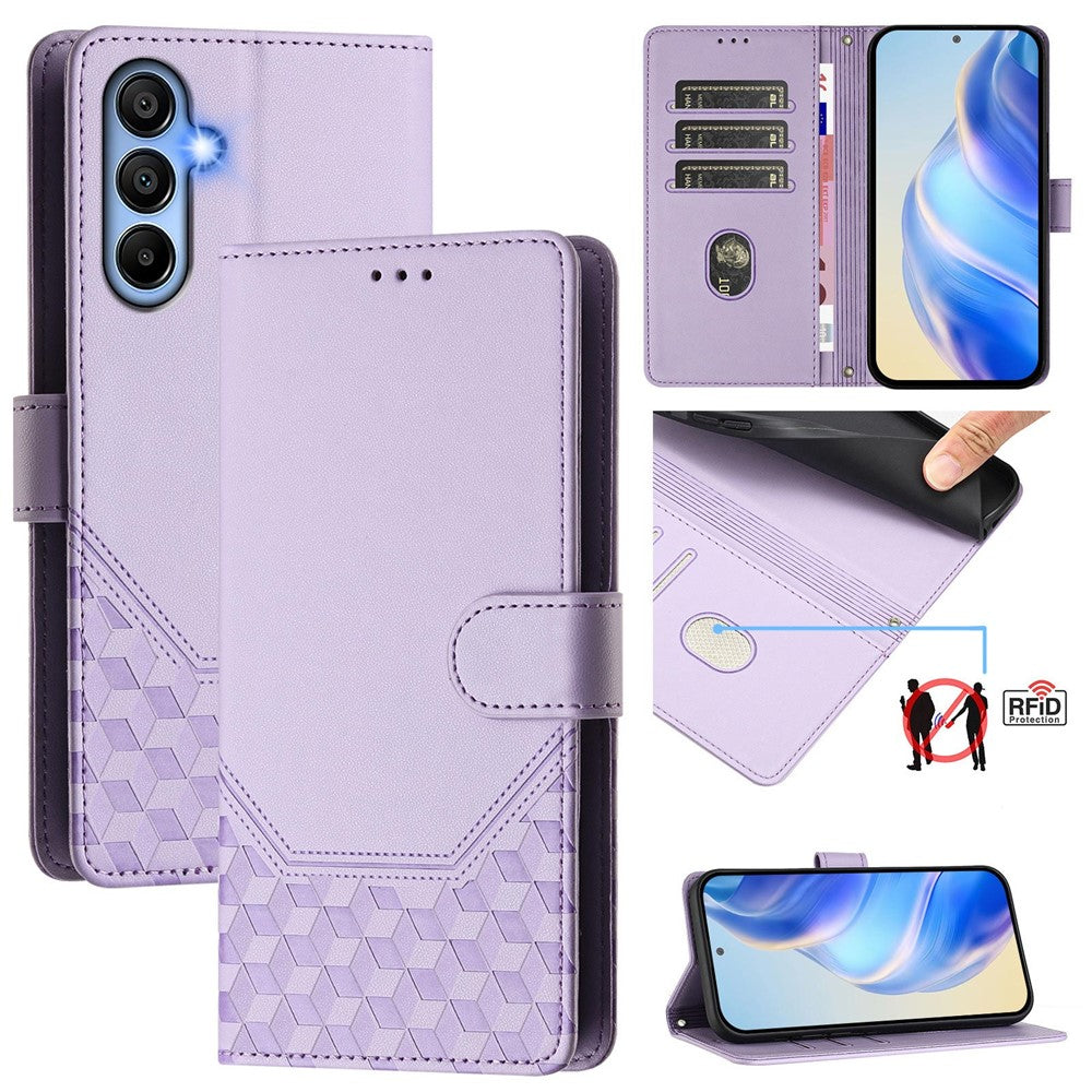 Galaxy A15 5G/4G Lederhülle mit Riemen & RFID-Schutz