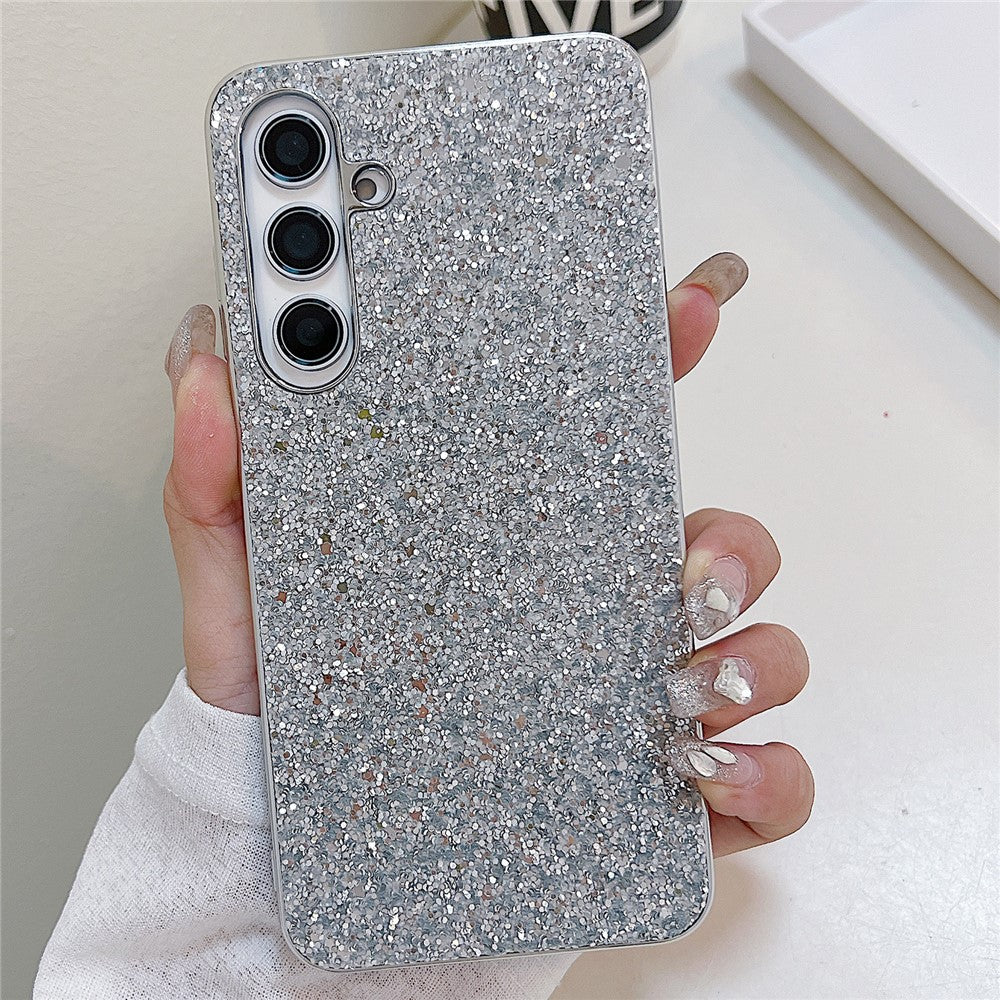Galaxy S24 FE Schutzhülle – Funkelnde Glitzer-Rückseite