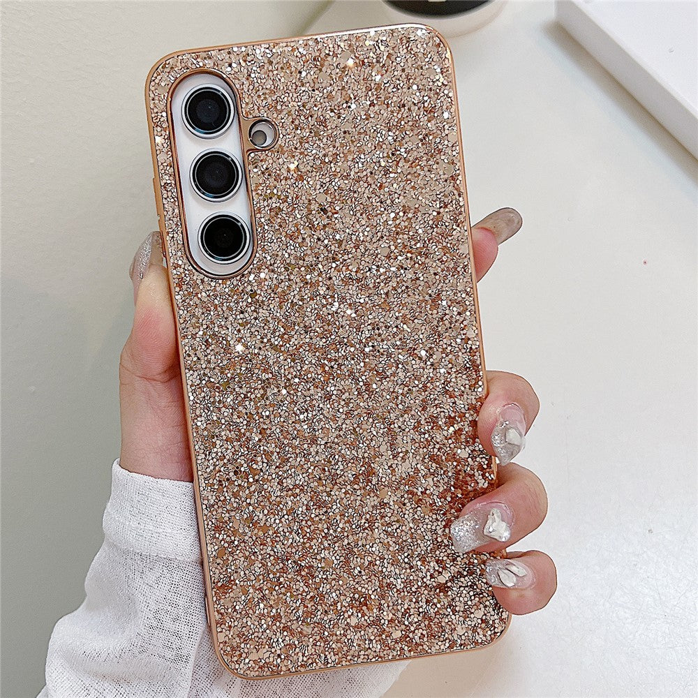 Galaxy S24 FE Schutzhülle – Funkelnde Glitzer-Rückseite