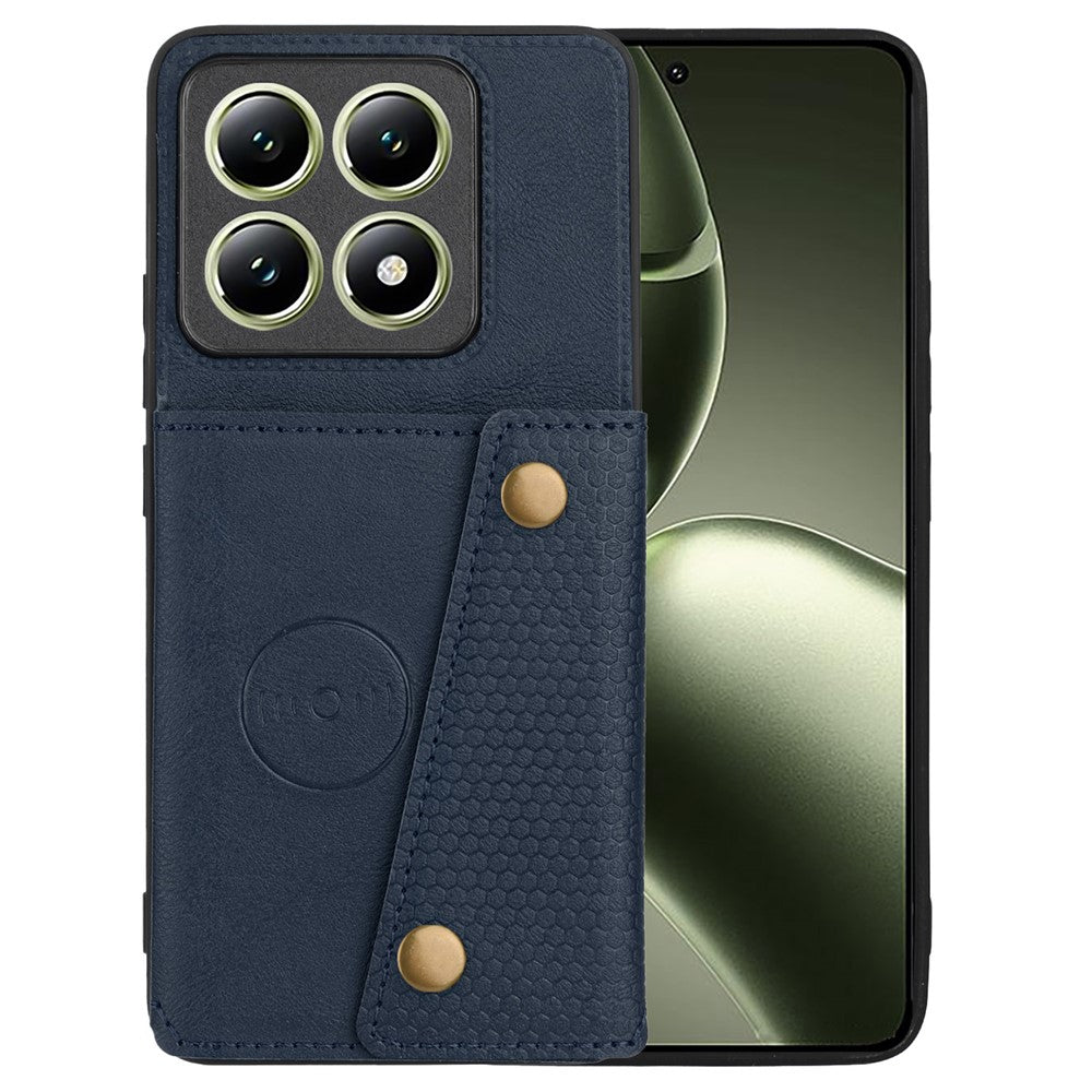 For Xiaomi 14T Pro Case Card Slots Kickstand Leather + TPU Phone Cover