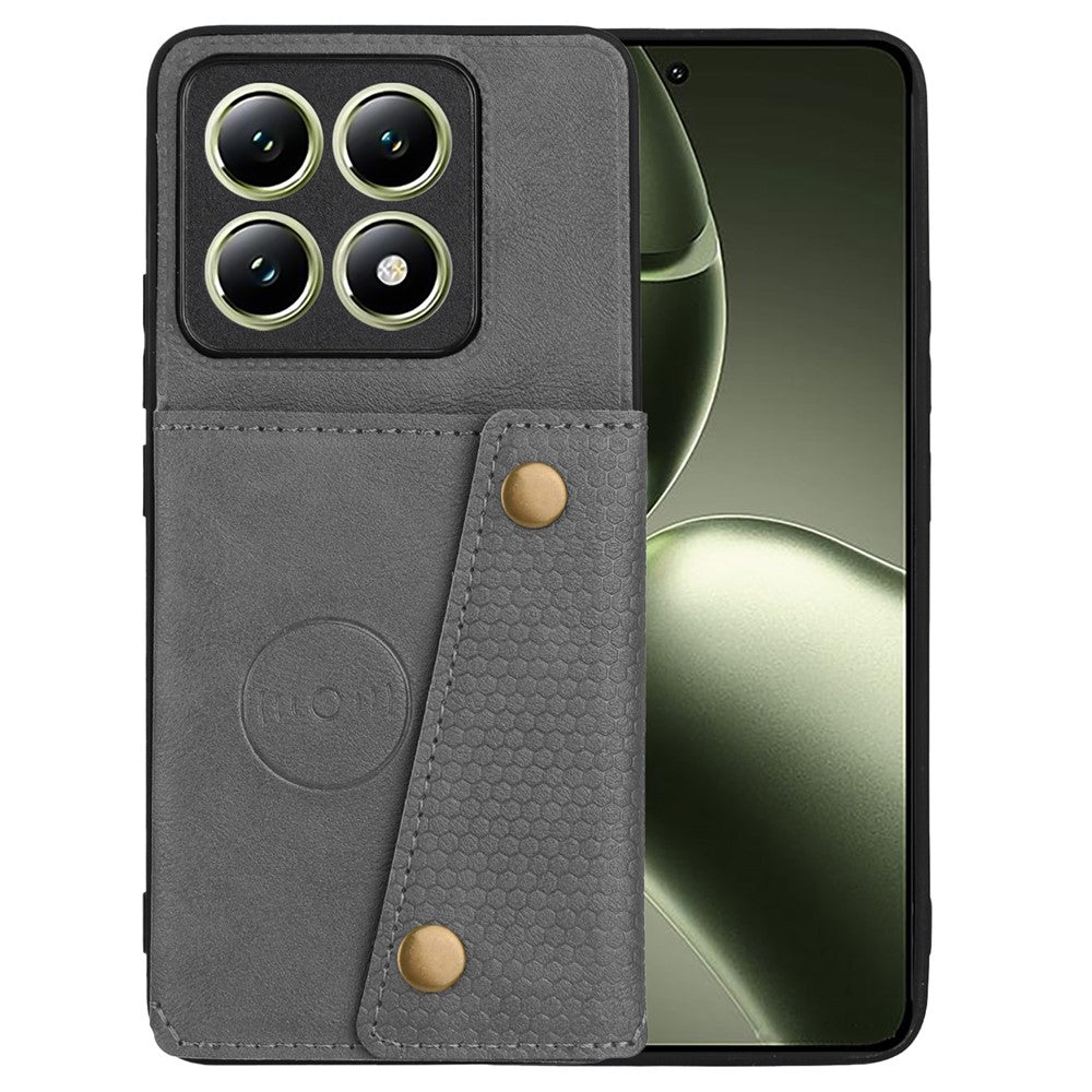 For Xiaomi 14T Case Card Slots Kickstand Leather + TPU Phone Cover