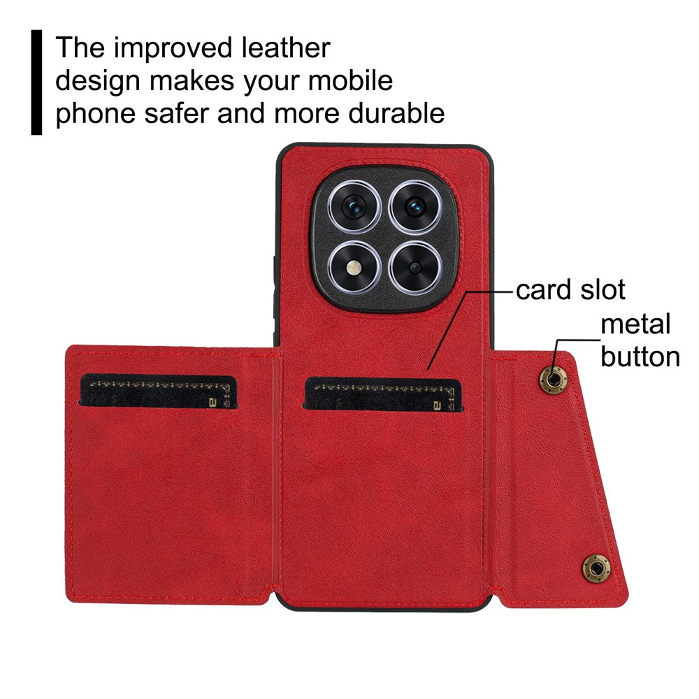 For Xiaomi Redmi Note 14 Pro 5G / Poco X7 5G Case Card Slots Kickstand Leather + TPU Phone Cover