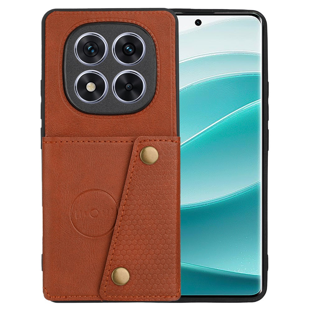 For Xiaomi Redmi Note 14 Pro 5G / Poco X7 5G Case Card Slots Kickstand Leather + TPU Phone Cover