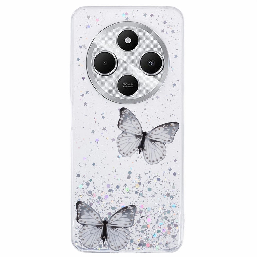 For Xiaomi Poco C75 4G / Redmi 14R 5G / Redmi 14C 4G Case Epoxy PVC Butterfly TPU Aesthetics Phone Cover