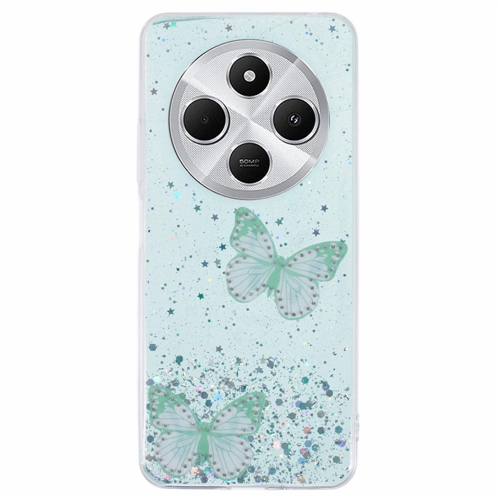 For Xiaomi Poco C75 4G / Redmi 14R 5G / Redmi 14C 4G Case Epoxy PVC Butterfly TPU Aesthetics Phone Cover