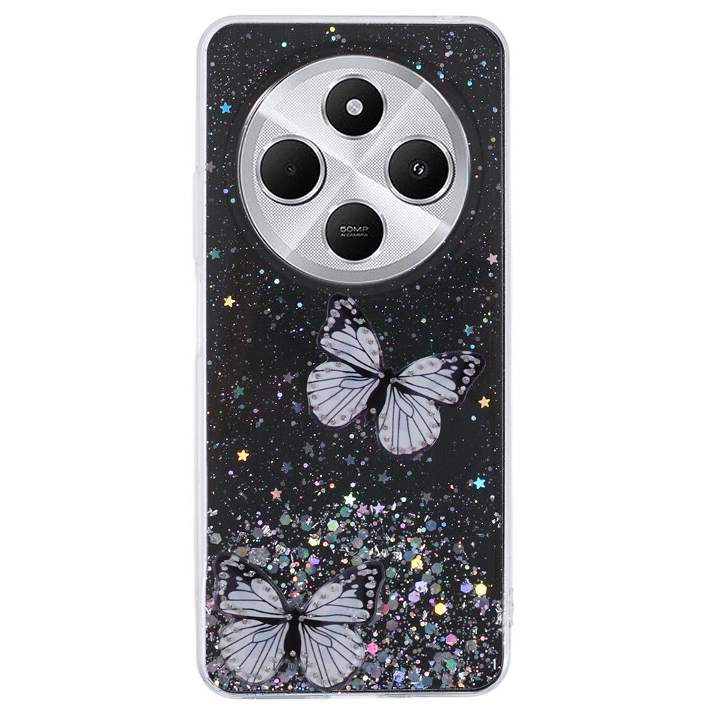For Xiaomi Poco C75 4G / Redmi 14R 5G / Redmi 14C 4G Case Epoxy PVC Butterfly TPU Aesthetics Phone Cover