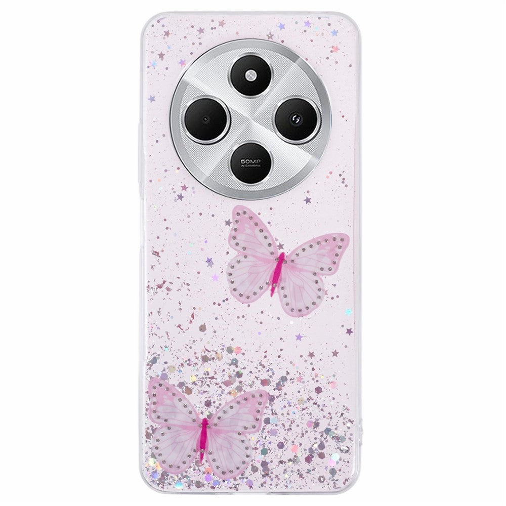 For Xiaomi Poco C75 4G / Redmi 14R 5G / Redmi 14C 4G Case Epoxy PVC Butterfly TPU Aesthetics Phone Cover