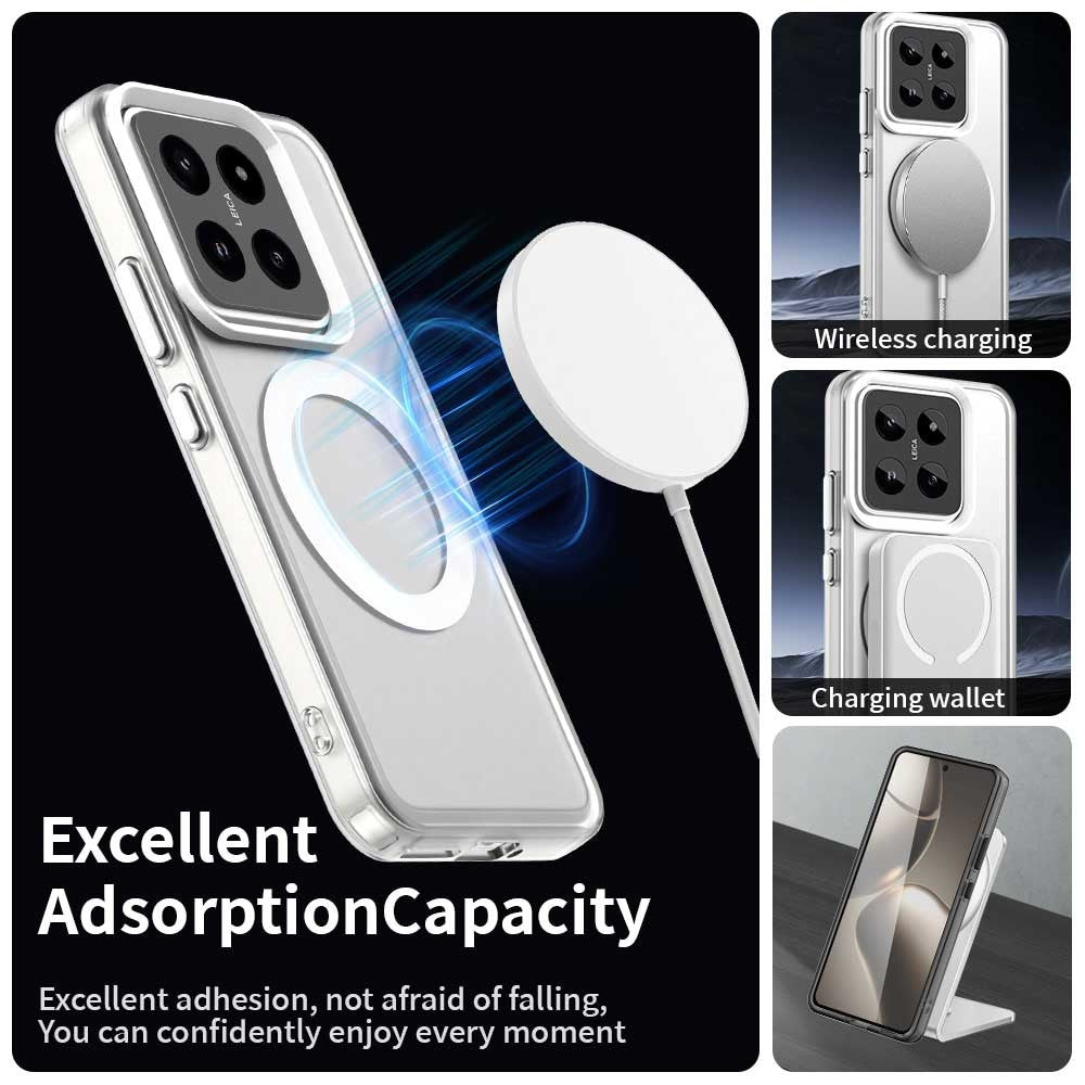 For Xiaomi 14 Pro Magnetic Case PC+TPU+PET Anti-Drop Phone Cover