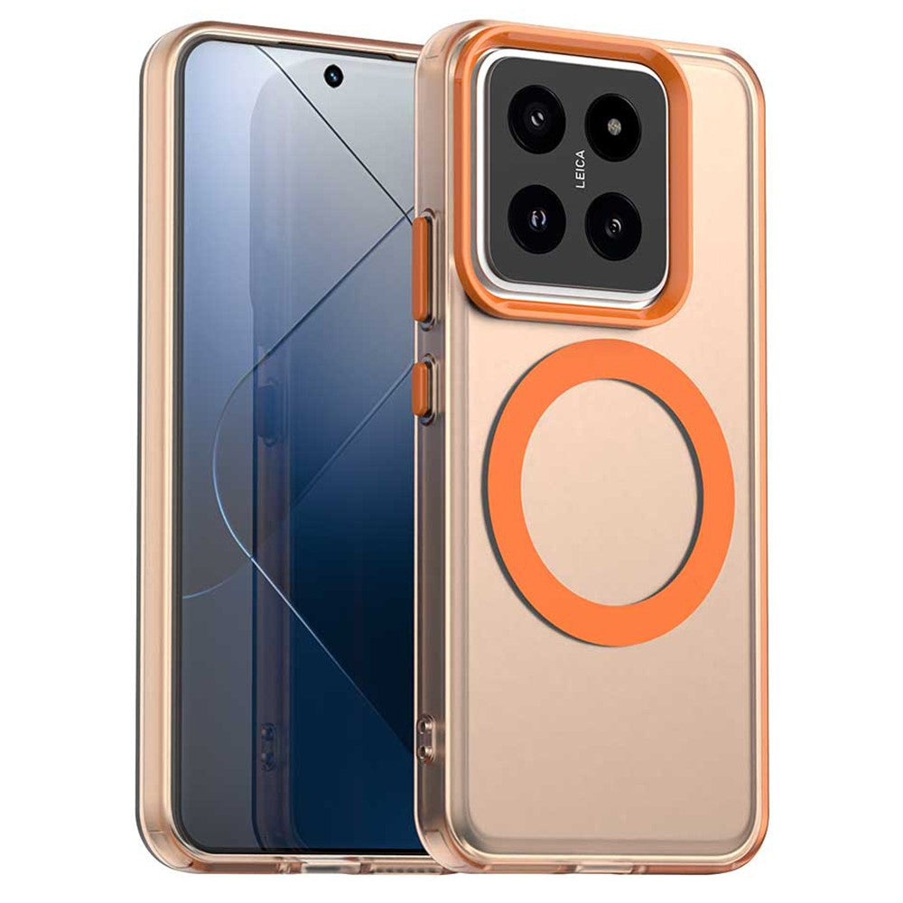 For Xiaomi 14 Pro Magnetic Case PC+TPU+PET Anti-Drop Phone Cover