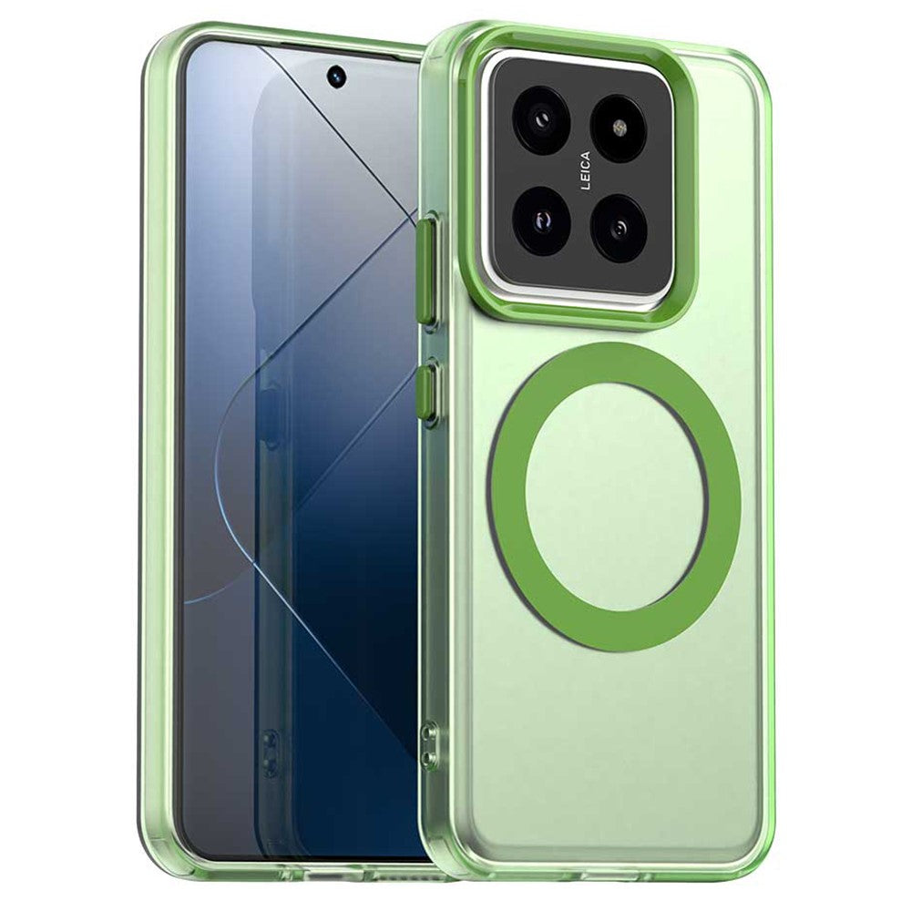 For Xiaomi 14 Pro Magnetic Case PC+TPU+PET Anti-Drop Phone Cover