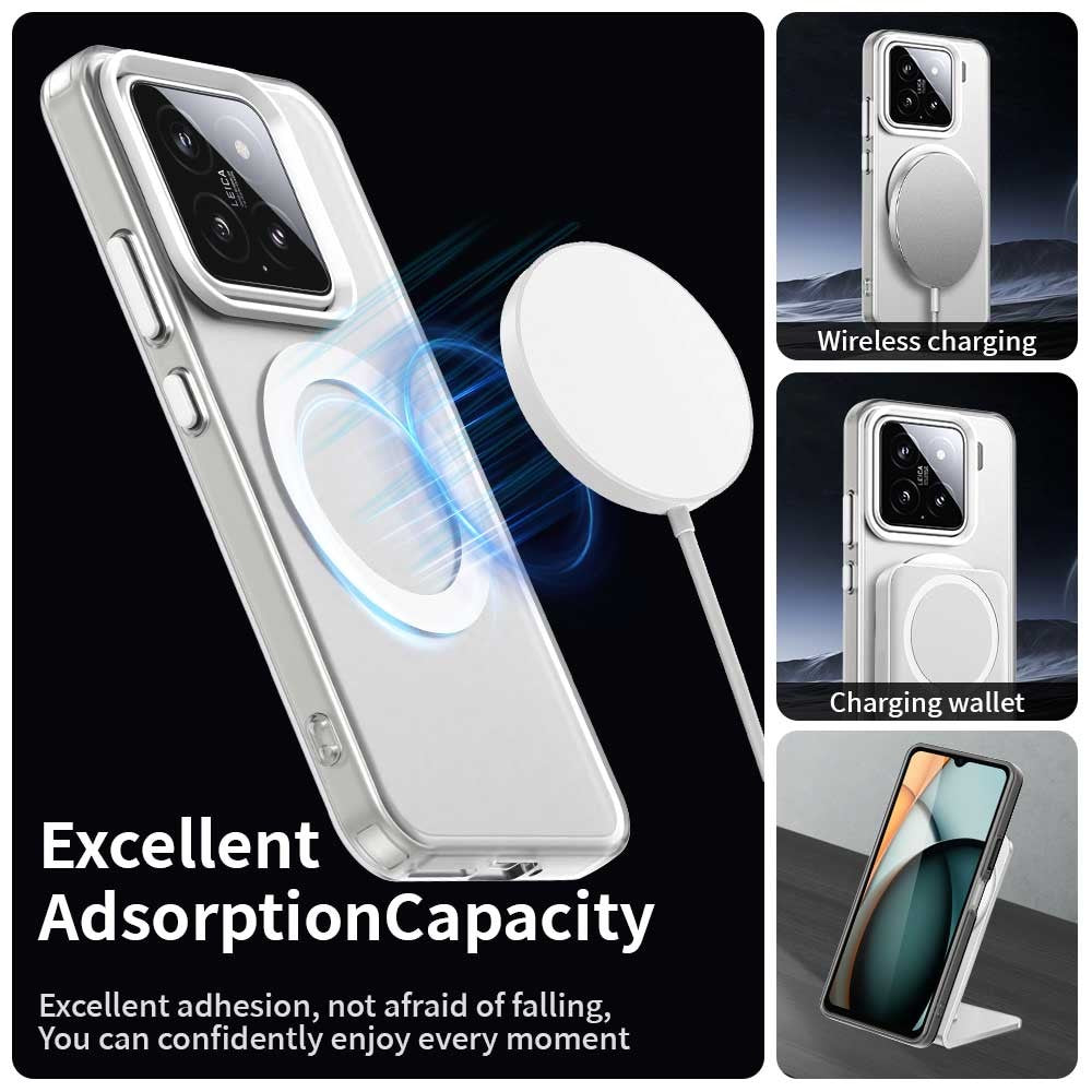 For Xiaomi 15 Pro Magnetic Case PC+TPU+PET Anti-Drop Phone Cover