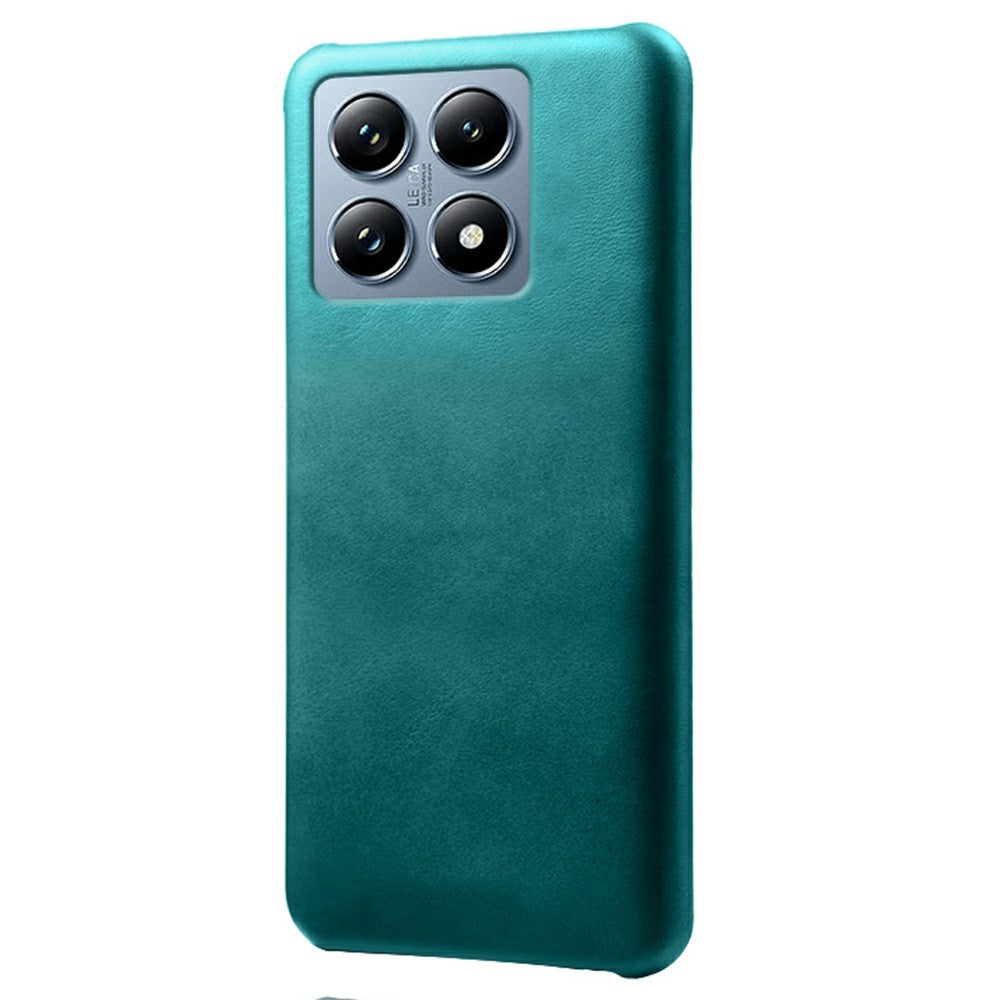 For Xiaomi 14T Pro Case Calf Texture PU Leather Hard PC Protective Phone Cover