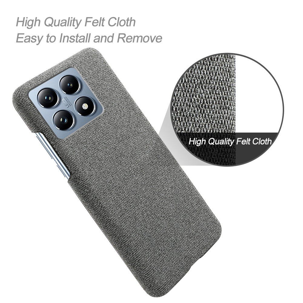 For Xiaomi 14T Pro Case Cloth Texture Anti-Scratch Protective PC Phone Cover
