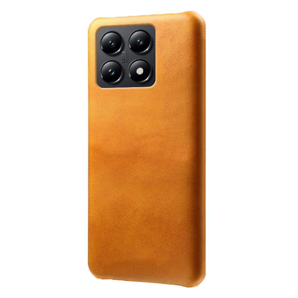 For Xiaomi 14T Case Calf Texture PU Leather Hard PC Protective Phone Cover
