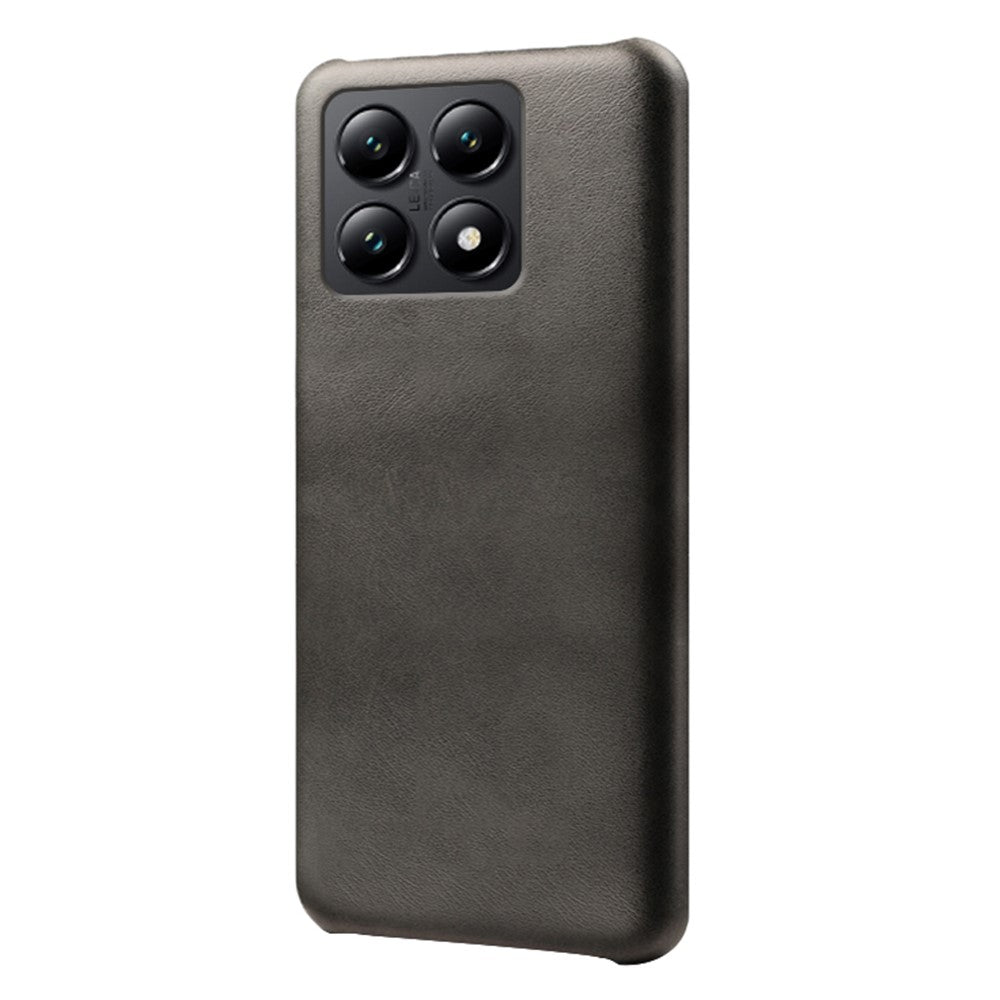 For Xiaomi 14T Case Calf Texture PU Leather Hard PC Protective Phone Cover