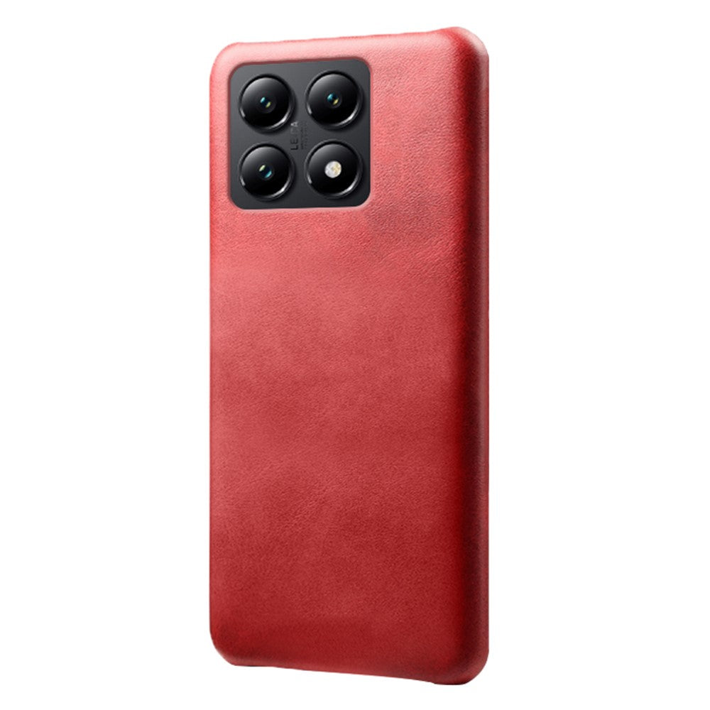 For Xiaomi 14T Case Calf Texture PU Leather Hard PC Protective Phone Cover