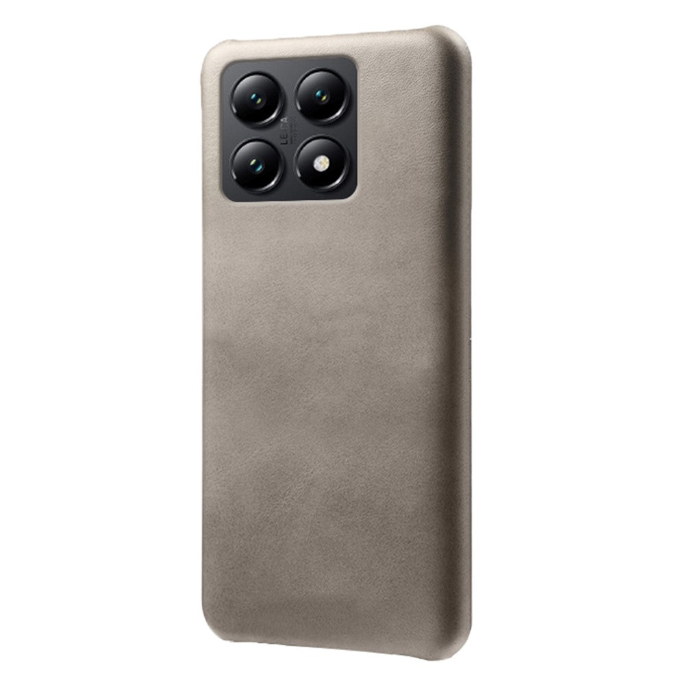 For Xiaomi 14T Case Calf Texture PU Leather Hard PC Protective Phone Cover