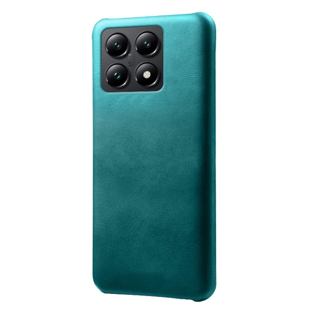 For Xiaomi 14T Case Calf Texture PU Leather Hard PC Protective Phone Cover