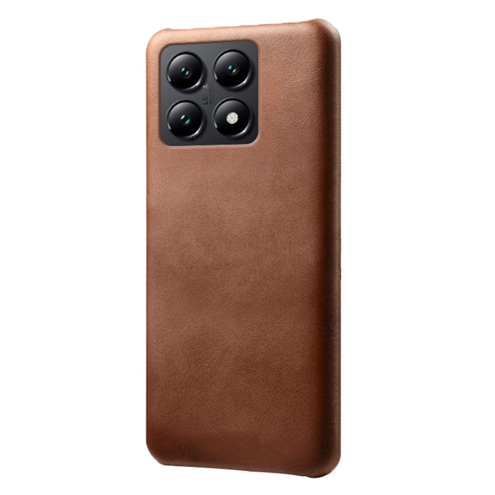 For Xiaomi 14T Case Calf Texture PU Leather Hard PC Protective Phone Cover