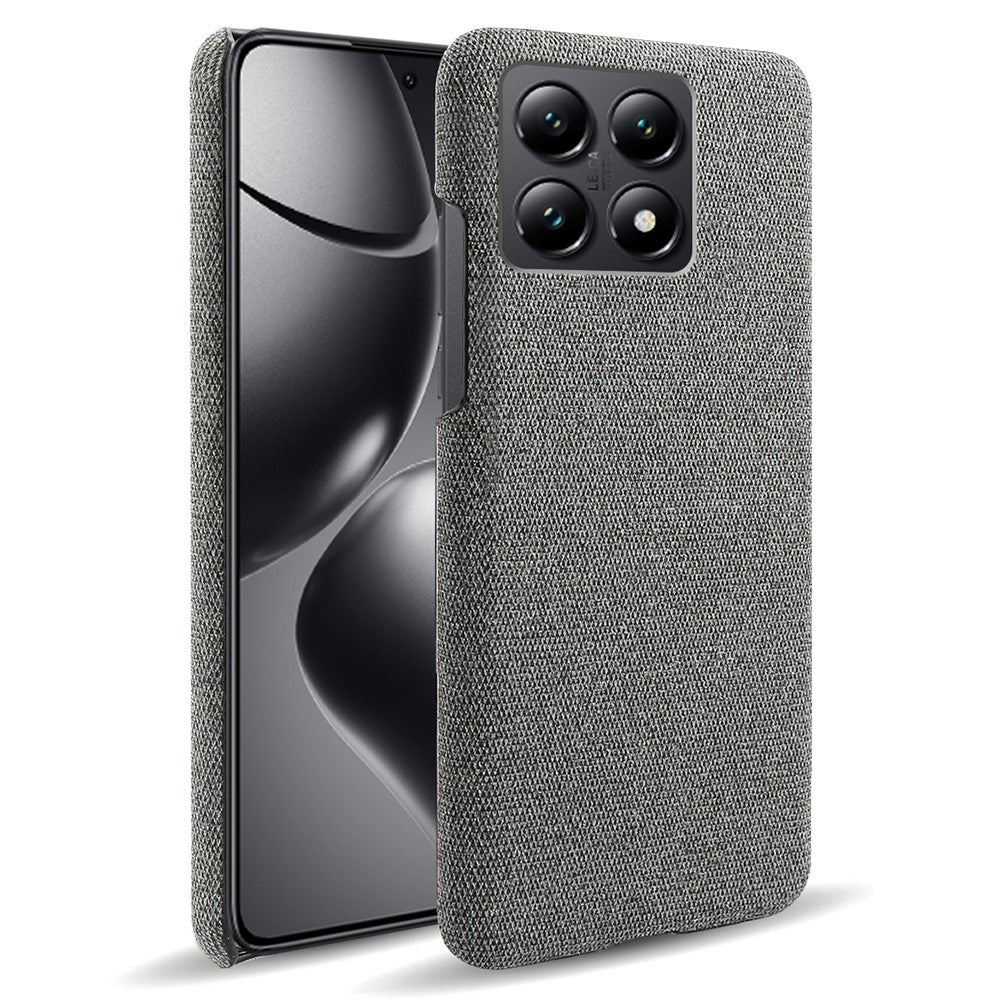 For Xiaomi 14T Phone Case Cloth Texture Anti-Scratch Protective PC Back Cover