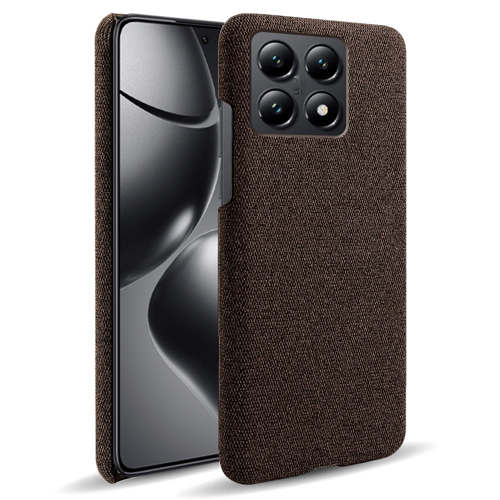 For Xiaomi 14T Phone Case Cloth Texture Anti-Scratch Protective PC Back Cover