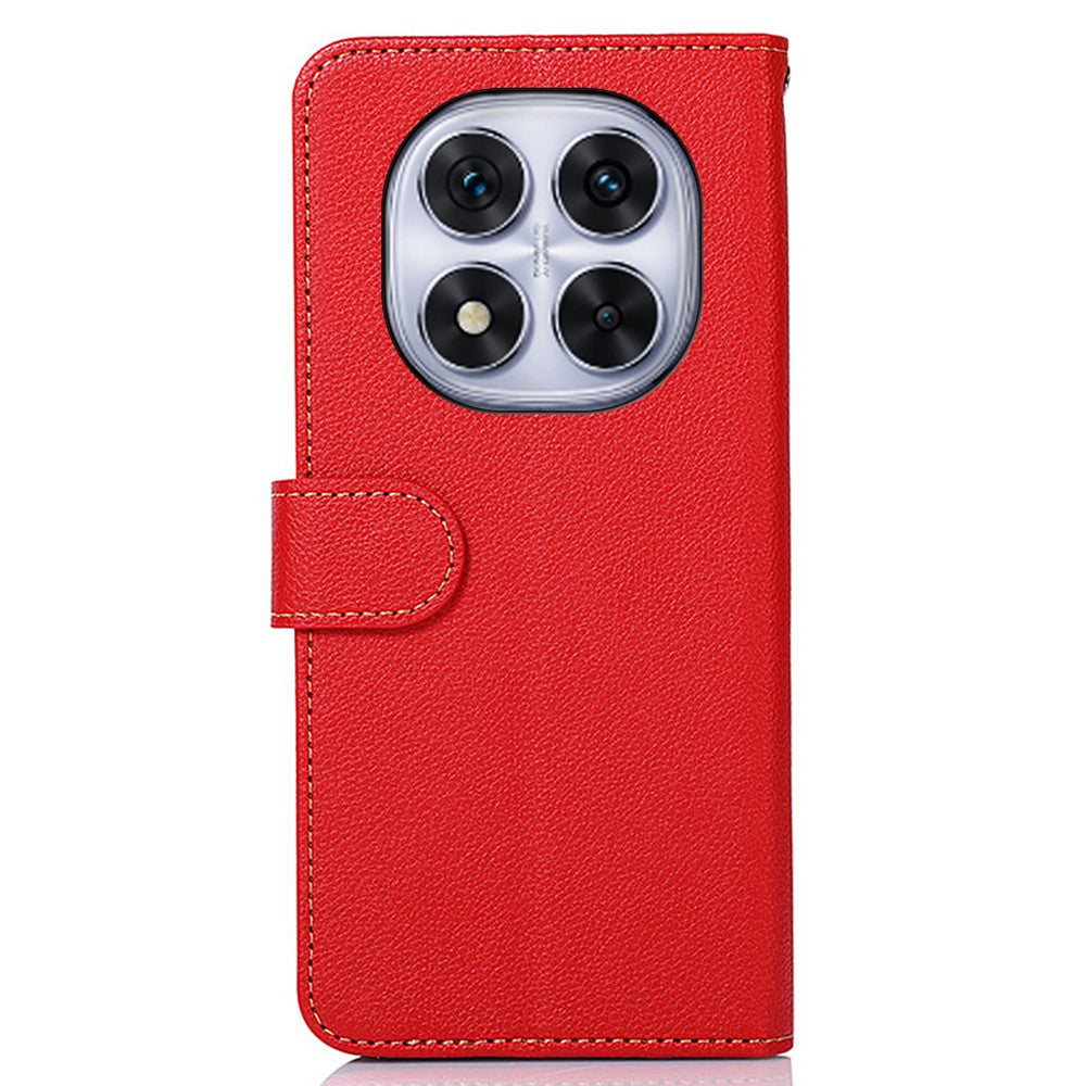 KHAZNEH For Xiaomi Redmi Note 14 Pro 4G Case RFID Blocking Wallet PU Leather Phone Cover
