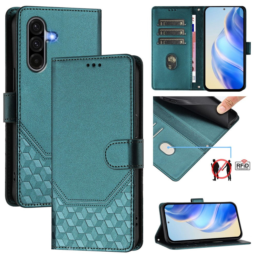 Galaxy A36 5G Lederhülle mit Riemen & RFID-Schutz