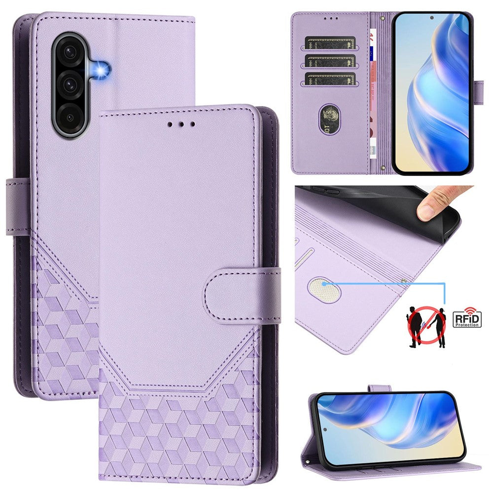 Galaxy A36 5G Lederhülle mit Riemen & RFID-Schutz