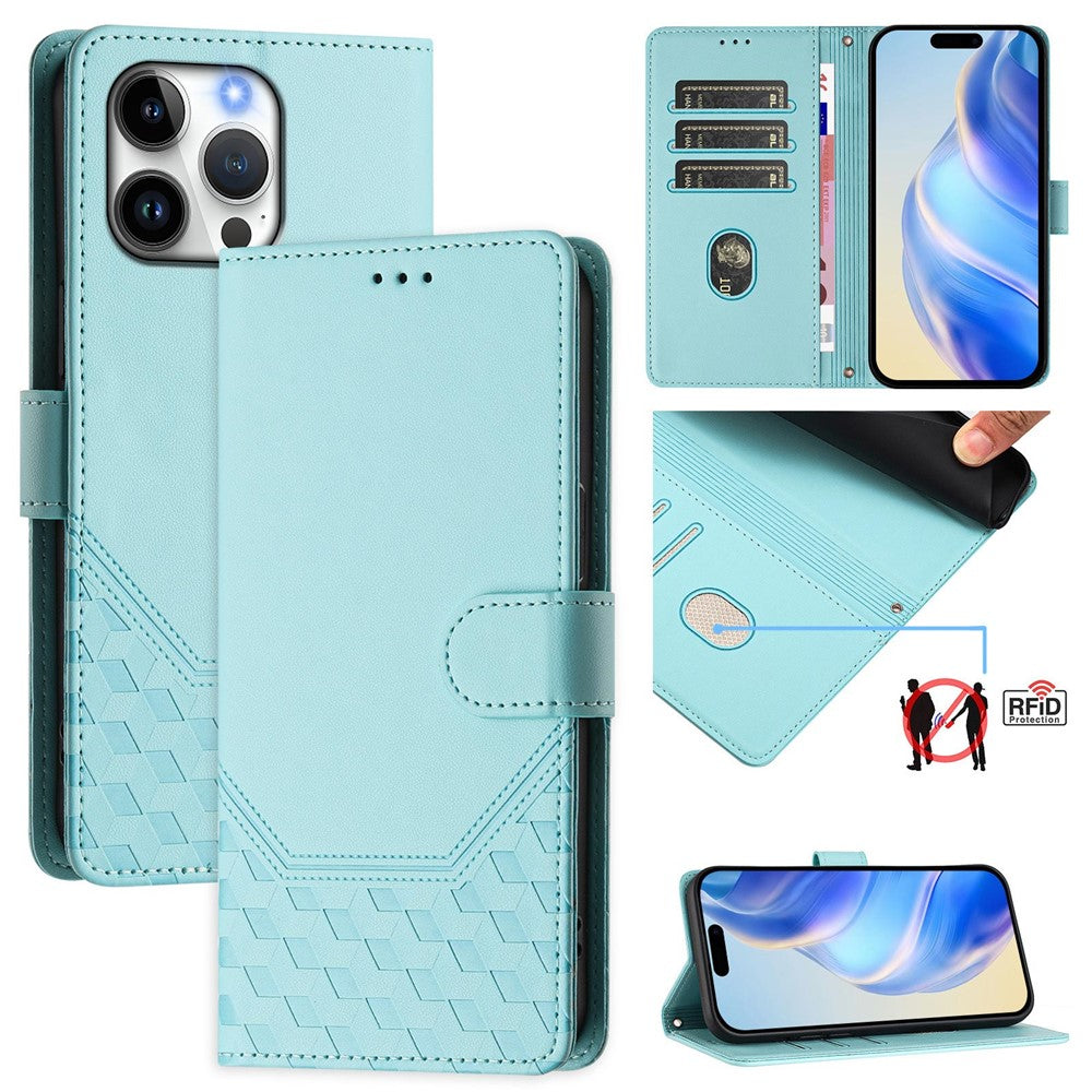 iPhone 16 Pro Max Lederhülle mit Riemen & RFID-Schutz