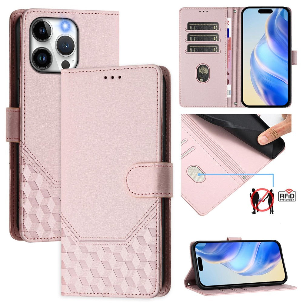 iPhone 15 Pro Max Lederhülle mit Riemen & RFID-Schutz