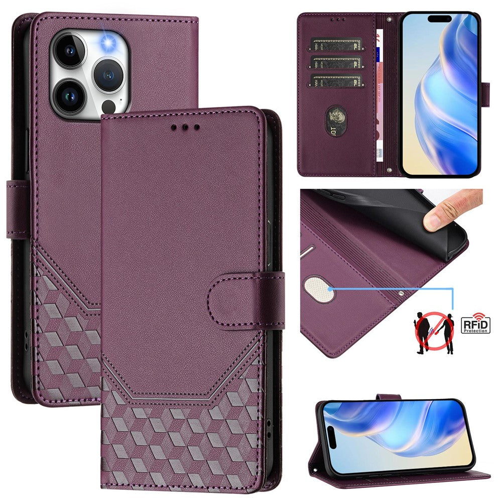 iPhone 15 Pro Max Lederhülle mit Riemen & RFID-Schutz