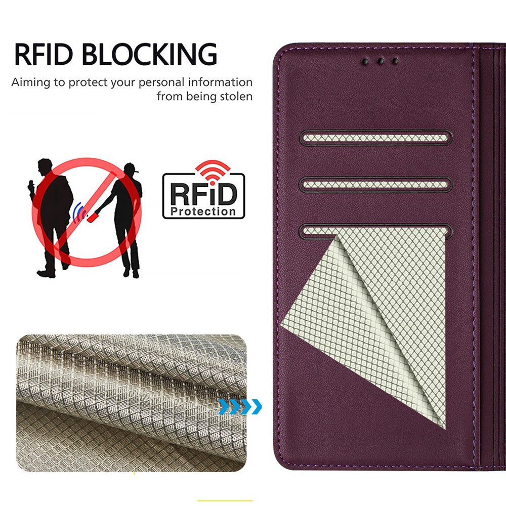 iPhone 15 Pro Max Lederhülle mit Riemen & RFID-Schutz