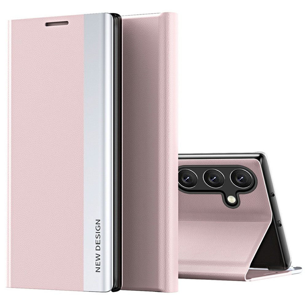 Galaxy S25 Klappbare Hülle – elegant, stoßfest, mit Ständer & galvanisierter Oberfläche