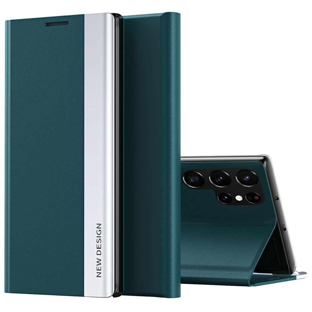 Galaxy S25 Ultra Klappbare Hülle – elegant, stoßfest, mit Ständer & galvanisierter Oberfläche