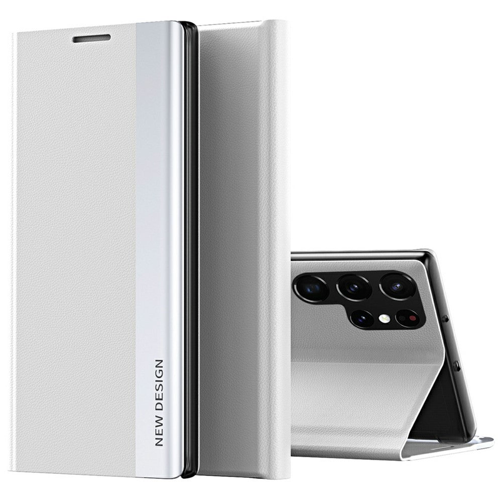 Galaxy S25 Ultra Klappbare Hülle – elegant, stoßfest, mit Ständer & galvanisierter Oberfläche